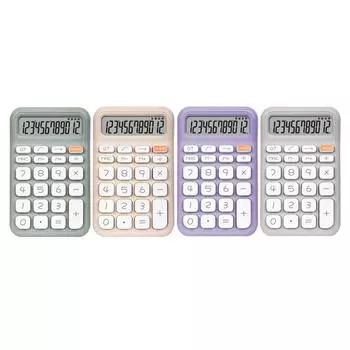 Калькулятор 12-значный карманный калькулятор блокнот калькулятор для студентов офис Milk Tea Color