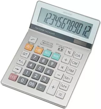 Калькулятор SHARP Practical Green Purchasing Law Compliant 12, модель, полунастольный тип, цифры, EL-S752KX