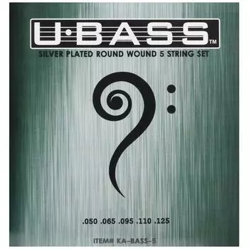 KALA Укулеле Бас (УБАСС) Струны Посеребренные Круглые 5 струн KA-BASS-5