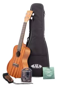 KALA Kara Ukulele Set Series Bundle Pack Mahogany Body Tenor Successor KA-15 KA15T-BNDL-20_06 [KA-15T-BNDL Model] (Case/Strap/Replacement