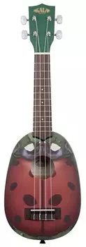 KALA Ukulele Novelty Series Mahogany Body Soprano Pineapple Shape Ladybug KA-NV-LBUG_W/BAG [Case included] []