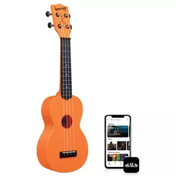 KALA Ukulele The Waterman Beach Collection Soprano Matte Color Sunset Orange сумка KA-WMS-OR-S [сумка входит в комплект] []