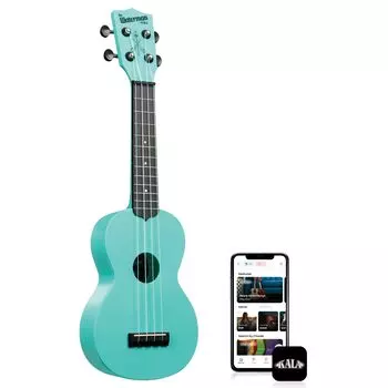 KALA Ukulele The Waterman Beach Collection Soprano Luminous Matte Color Aqua Mist сумка KA-WMG-BL-S [сумка входит в комплект] []
