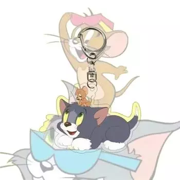 KalaCase tom and jerry key ring creativity cute school bag decoration character friend lover present Style3