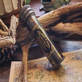 Калейдоскоп из латуни Gilbert Sons Калейдоскоп с кожаной коробкой