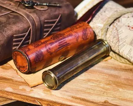 Калейдоскоп из латуни, индивидуальный креативный подарок, идея рождественского подарка, гравированный свадебный подарок, подарок для всех