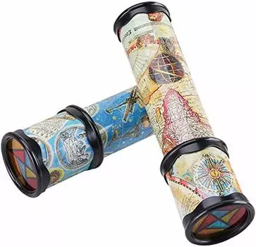 Калейдоскоп Классическая Волшебная Игрушка Новинка Игра Ремесло Народное Ремесло Развивающая Игрушка Призовая Игрушка Ностальгическая Игрушка Событие Вечеринка День Рождения Набор из 2 Детей синий