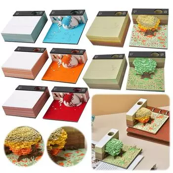 Календарь 2024 года Блокнот для заметок 3D-календарь для художественной резьбы по бумаге Подарочный календарь для резьбы по дереву Модель бумажного искусства Ручная резьба по бумаге Ремесла