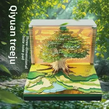 «Календарь 3D-бумажных скульптур на 2025 год»: Креативные стикеры и украшения для домиков на дереве