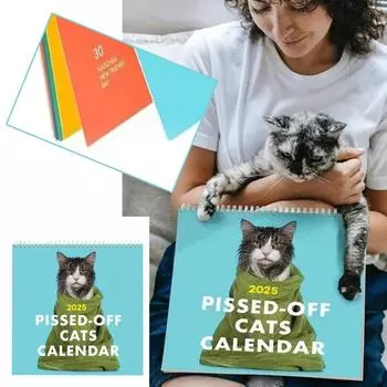 Календарь Angry Cat на 2025 год One Size