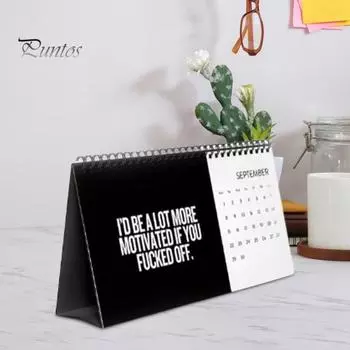 Календарь для рабочего стола 2025 года Дерьмо, которое я хочу сказать на работе Календарь Забавные саркастические цитаты Настольный календарь для декора офиса Грубый юмор Подарок чёрный