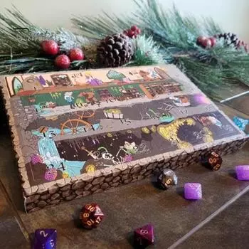 Календарь игральных костей для игры «Рождественский отсчет на 24 дня», сюрприз, набор игральных костей для взрослых, подростков, настольная игра, набор многогранных игральных костей A