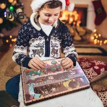 Календарь игральных костей для игры «Рождественский отсчет на 24 дня», сюрприз, набор игральных костей для взрослых, подростков, настольная игра, набор многогранных игральных костей A