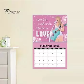 Календарь In My 2025 Era Календарь певца для фанатов Календарь с рисованной музыкой Тексты песен Календарь туров 12-месячный календарь Планировщик Подарки для меломанов фиолетовый