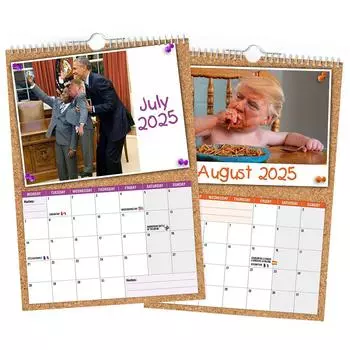 Календарь Kid Trump 2025Настенный календарь на 12 месяцев для организации и планирования QDE