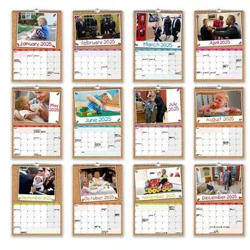 Календарь Kid Trump 2025Настенный календарь на 12 месяцев для организации и планирования QDE