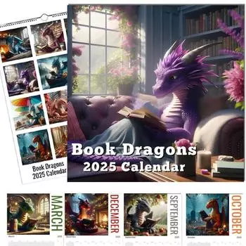 Календарь Learning Dragon на 2025 год. Настенный календарь, бумажный календарь, любители звукозаписи One Size