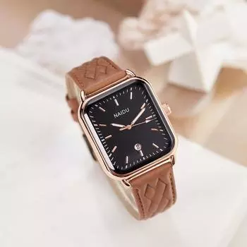 Календарь Мужские и женские часы для студентов Модный студенческий ремешок для часов с трехмерным узором Mori Мужские кварцевые часы для студентов средней школы