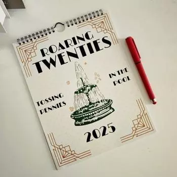 Календарь на 2025 год, ежемесячный настенный календарь с текстами песен, планировщик для семейного офиса, подарки для меломана, дом