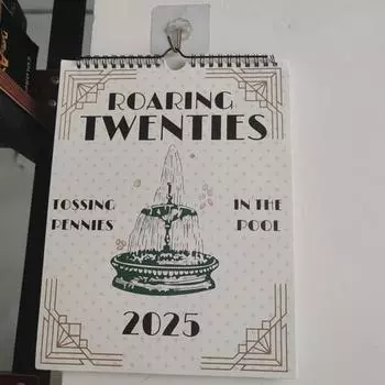 Календарь на 2025 год, ежемесячный настенный календарь с текстами песен, семейный офисный планировщик, музыка