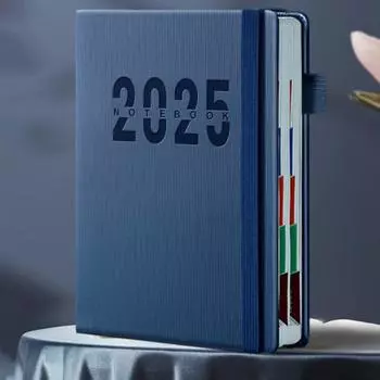 Календарь на 2025 год. Ежемесячный планировщик. Твердый переплет. Ежедневник на январь-декабрь 2025 года. Расписание. чёрный