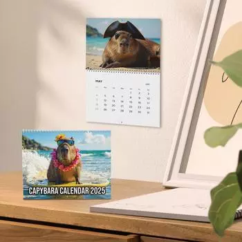 Календарь на тему дельфинов, бумажный настенный календарь, украшение дома, любители пластинок One Size