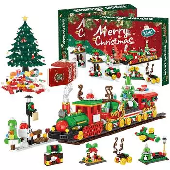 Календарь обратного отсчета до Рождества включает календарь прибытия, практические навыки, связанные с Рождеством, и сюрпризы в виде рождественских коллекционных предметов One Size красный