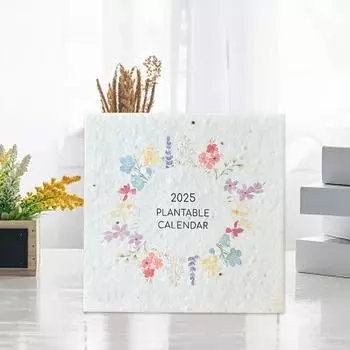 Календарь Полевой цветок Календарь на Полевой цветок Бумага Семена Бумага Акварель Искусство One Size