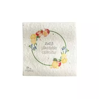 Календарь Полевой цветок Календарь на Полевой цветок Бумага Семена Бумага Акварель Искусство One Size