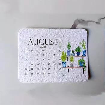 Календарь посадки семян 2025, с января 2025 года по декабрь 2025 года, идеальный современный календарь-планировщик по озеленению белый