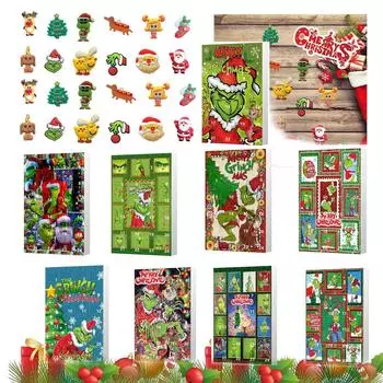 Календарь рождественских праздников включает 24 рождественских украшения. Календарь прибытия Обратный отсчет до Рождества One Size