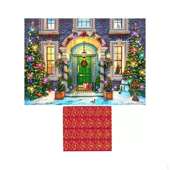 Календарь Рождественский пазл Семейное занятие для детей Style A