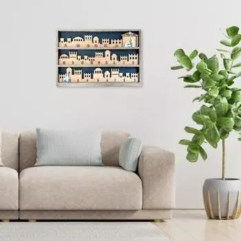 Календарь рождественского адвента Yousheng Wood, 24-дневный календарь обратного отсчета до рождественского адвента, религиозный календарь обратного отсчета до Рождества, подарок для христианина Rectangle