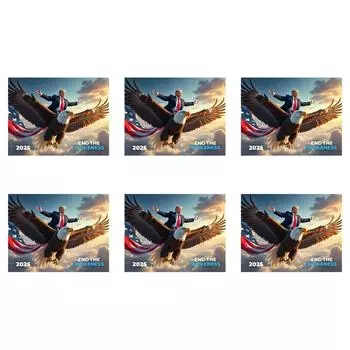 Календарь Трампа 2025 Забавный настенный календарь Ежемесячный календарь-планировщик для домашнего офиса