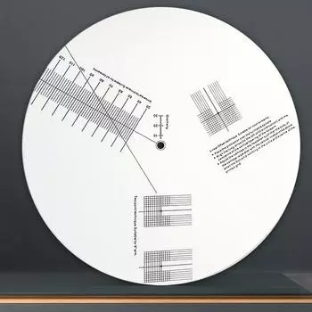 Калибровочный диск для картриджа иглы Виниловый проигрыватель Датчик обнаружения превышения расстояния Противоскользящий диск