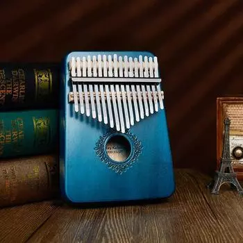 Kalimba 17 Keys Thumb Piano High Quality Wood Mbira Body Musical Instruments With Learning Book Kalimba Piano Christmas Gift коричневый