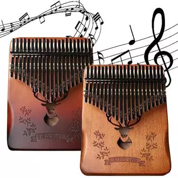Kalimba 21 Keys Thumb Piano Full Wood Kalimba Musical Instrument for Beginner A