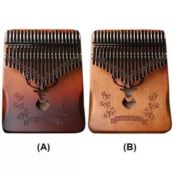 Kalimba 21 Keys Thumb Piano with Sound Hole Portable Mbira Finger Piano Kids A