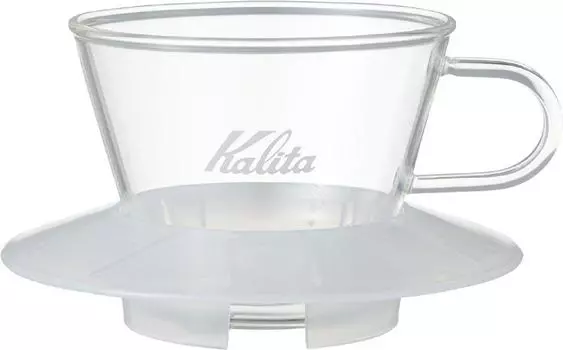 Kalita Coffee Dripper Series Wave Стакан для 1-2 человек, прозрачный WDG-155 #05066