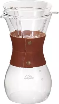 Kalita Coffee Dripper Set for 2 to 4 People Wave Style Leather Drip Equipment For 2 People For 4 People For 2 Cups For 4 Cups Drip Set Stylish Camping