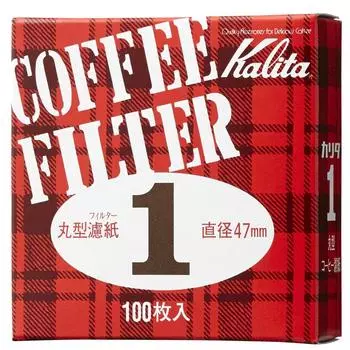 Kalita Coffee Paper Filter for Bringing out the Flavor Mocha Express Round Filter Paper 1 100 Sheets Diameter 47mm White Stylish Camping Outdoor белый