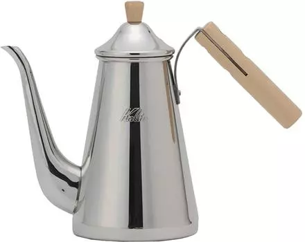 Kalita Coffee Pot Stainless Steel Wooden Handle 700ml Narrow Mouth Nozzle Open Fire Made in Japan Swallow Slim 700SSW Drip Pot Drip Kettle Coffee