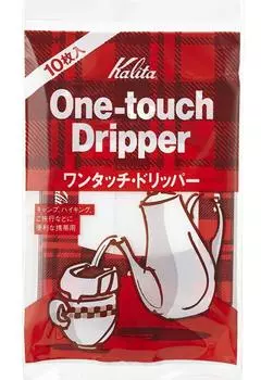 Kalita Фильтр для кофе N One-Touch Dripper для раскрытия вкуса, 10 листов на одну чашку #08064 Стильный, Кемпинг, На открытом воздухе, Кофейня, Антикварный,