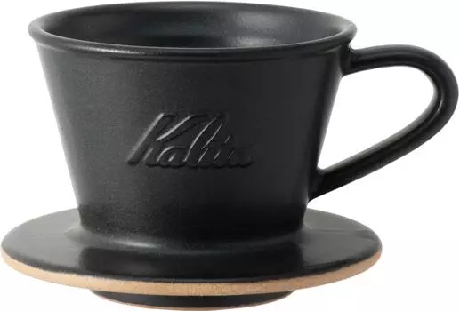 Калита Калита Кофейная воронка Mino Ware Керамика с высоким сохранением тепла для людей DACHI KalitaMI 155 Песок Черный Волна Серия Сделано в Японии Капельная посуда для