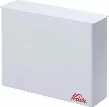 Kalita Простой и стильный чехол для кофейной бумаги, башня для 101 фильтровальной бумаги, 102 фильтровальных бумаги, 50 листов с каждой стороны, для хранения, белый #44294 Стильный