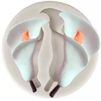 Калла Лили силиконовая форма цветок кекс Топпер форма для помадки инструменты для украшения торта форма для шоколадной мастики полимерная глина формы для конфет