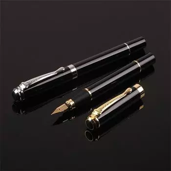 Каллиграфия Бизнес Перьевая ручка Гладкая Письменная Чернильная Ручка Перьевая Ручка Студенческая Канцелярия серебряный