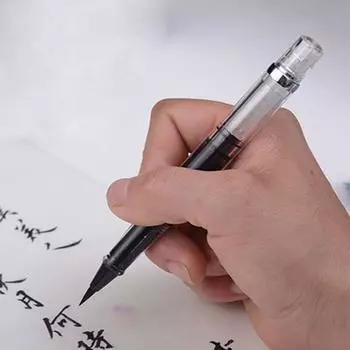 Каллиграфия Офис DIY Скрапбукинг Фонтан Школьные Принадлежности Художественный Рисунок Кисть Ручка Золотая Порошковая Чернила чёрный