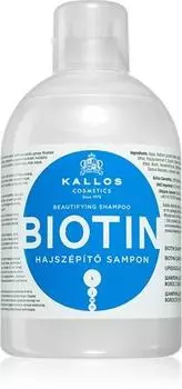 Kallos Biotin shampoing pour cheveux fins, faibles et cassants TU прозрачный