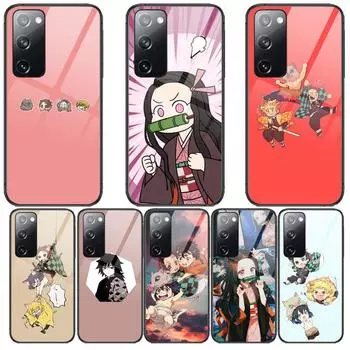 Kamado Nezuko Kimetsu No Yaiba Demon Slayer ТПУ мягкий чехол из закаленного стекла чехол для телефона SamSung Galaxy S8 S9 S10E S20 S21 S5 S3 Galaxy S30